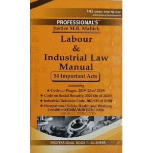 Professional's Labour and Industrial Law Manual by Justice M.R. Mallick [Pocket 2021]